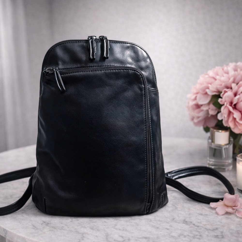 Tignanello Vintage Small Genuine Leather Backpack